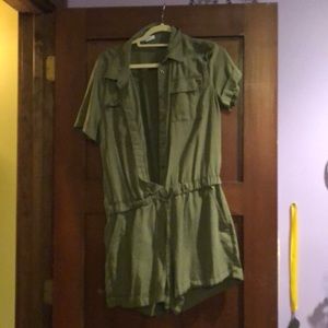 Army Green Romper
